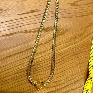 Elegant Gold Heart Necklace